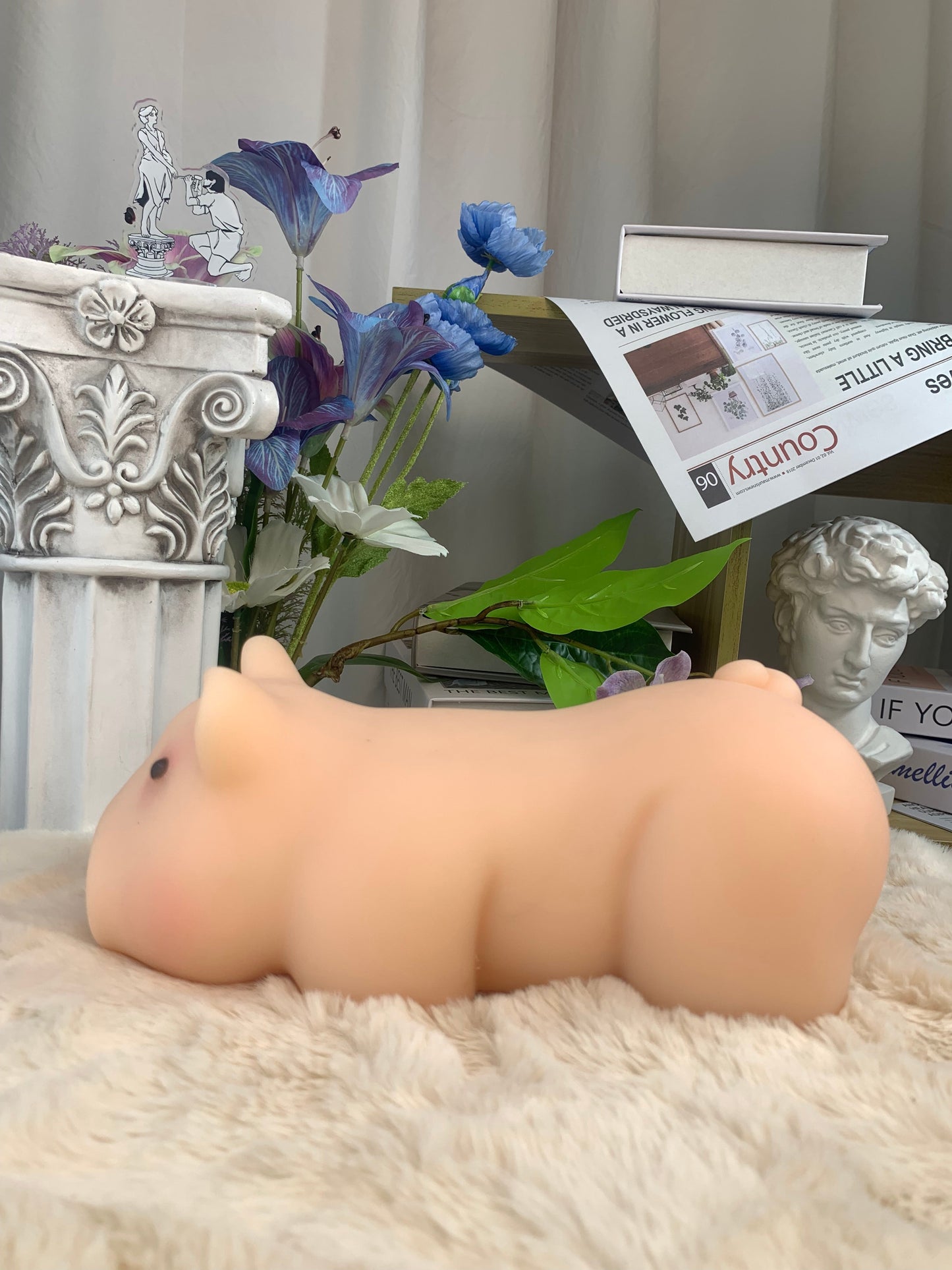 Kostenloser Versand | Schweineförmiger Masturbator für Männer – Zwei enge Kanäle für intensiveres Vergnügen