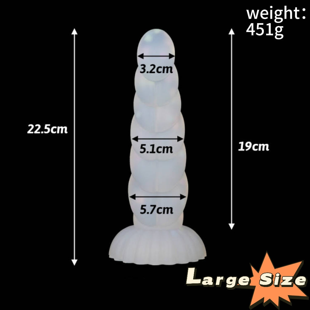 Glow-in-the-Dark Dildo — Powerful Suction Cup | Free Shipping