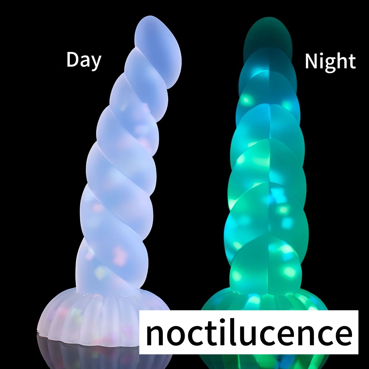 Glow-in-the-Dark Dildo — Powerful Suction Cup | Free Shipping