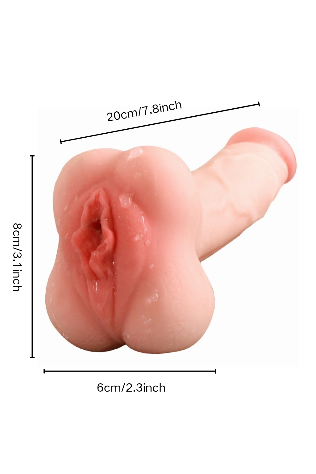 Kostenloser Versand | Dildoförmige Taschenmuschi – Masturbator für Männer und Frauen