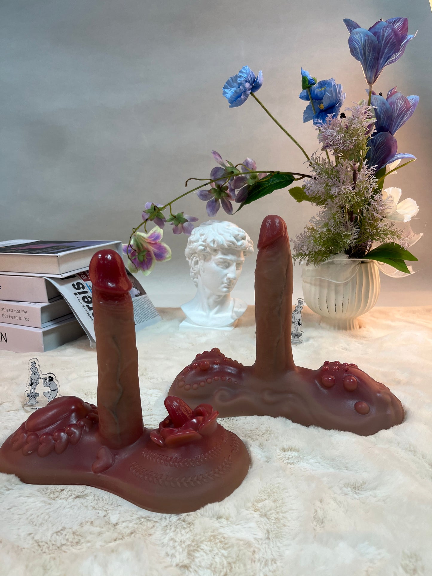 900g/1.98lb Premium Remote-Control Silicone Dildo – Auto Thrusting & Heating Function