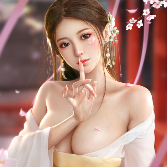 Jocelyn — Asian Cool Sex Doll with Brown Hair | Free Skeleton | Free Shipping