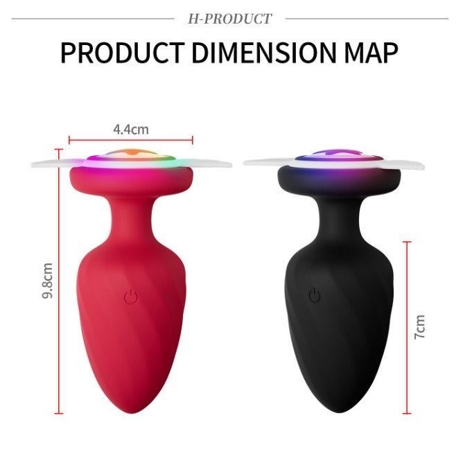 Silicone Luminous Anal Plug — Glow-in-the-Dark | Free Shipping
