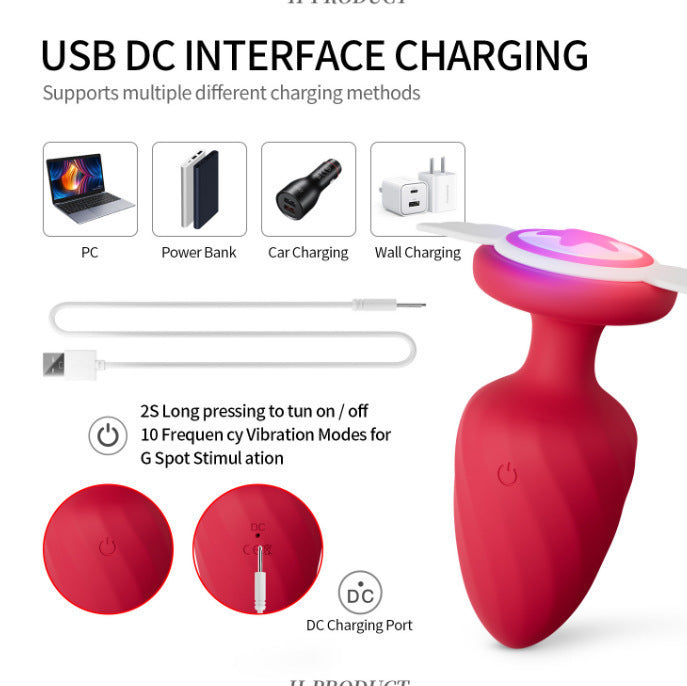 Silicone Luminous Anal Plug — Glow-in-the-Dark | Free Shipping