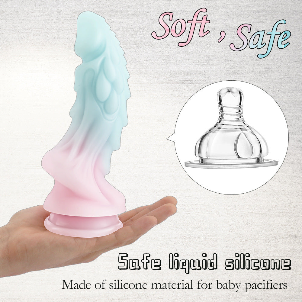 Glow-in-the-Dark Colorful Dildo — Strong Suction Cup | Free Shipping