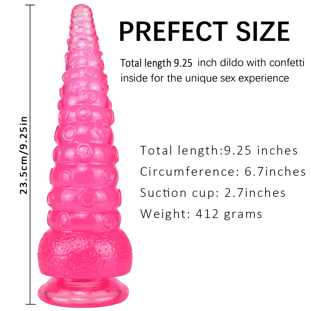 Kostenloser Versand | Bunter Dildo mit starkem Saugnapf, Sexspielzeug für Frauen