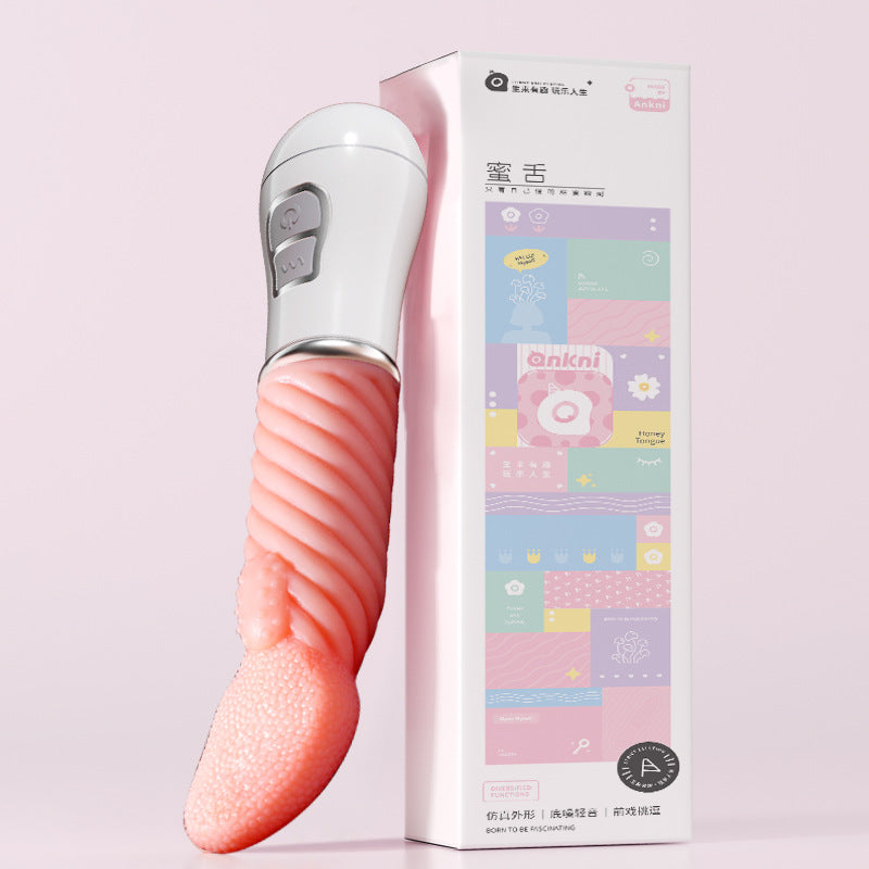 強烈なショックと舌舐め大人用セックス製品女性用バイブレーター
