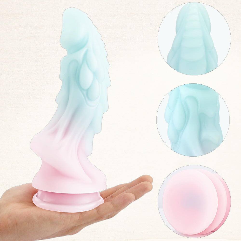 Glow-in-the-Dark Colorful Dildo — Strong Suction Cup | Free Shipping