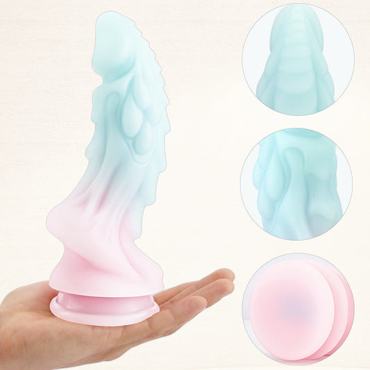 Glow-in-the-Dark Colorful Dildo — Strong Suction Cup | Free Shipping