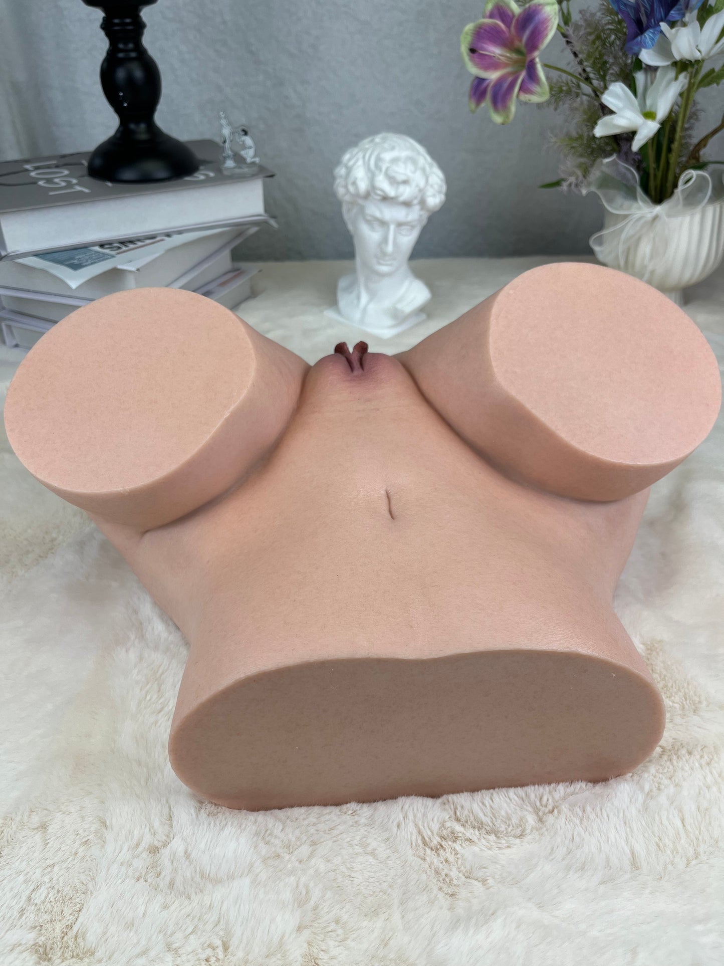 送料無料丨12kg/26.5lb 1:1型取りプラチナシリコン製トルソーモデル（デュアルチャンネル搭載） – 超リアルな肌触り＆実物そっくりのプロポーション
