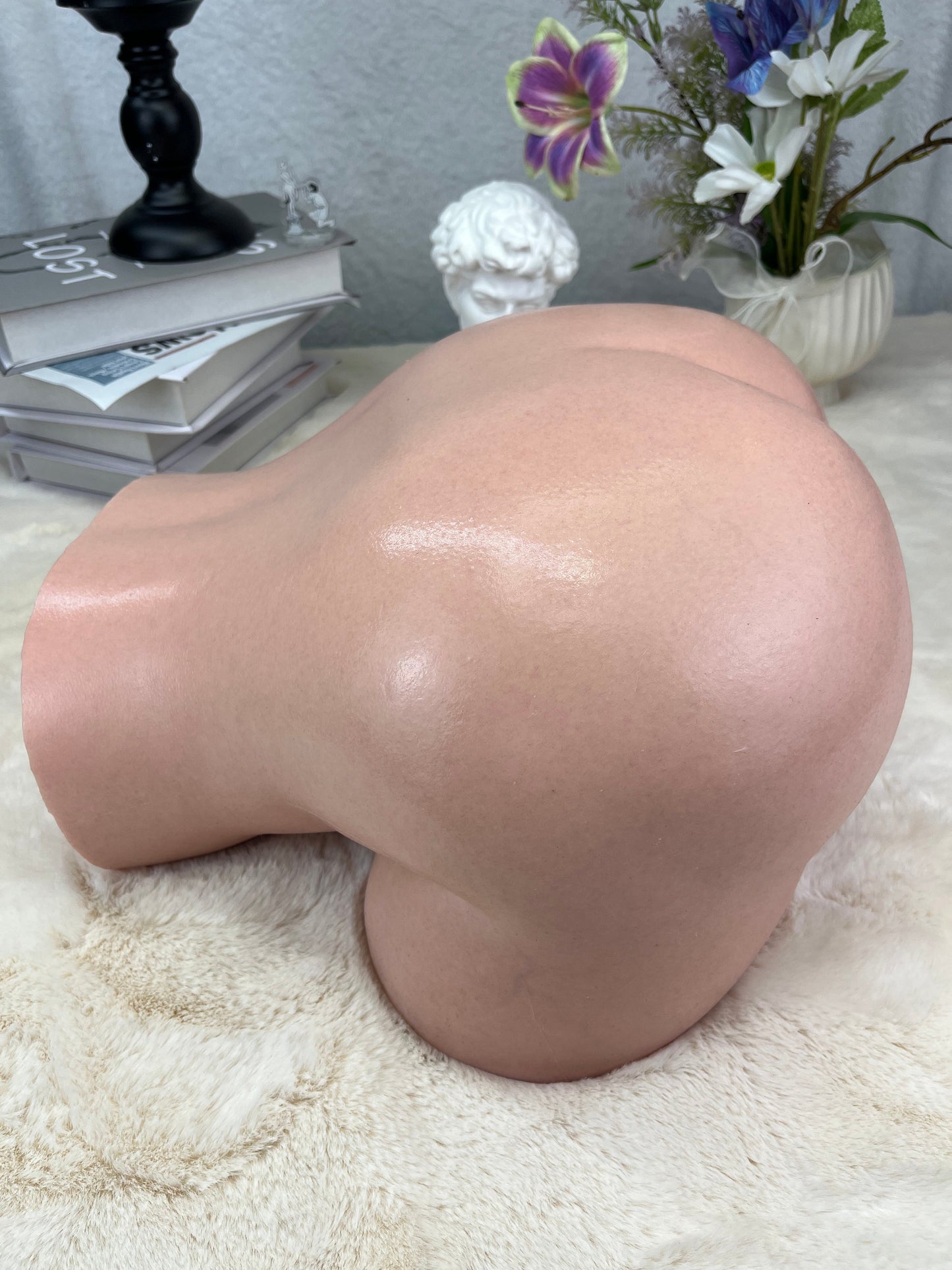送料無料丨18kg/39.7ポンド 1:1型取りプラチナシリコン製胴体＆ヒップモデル（デュアルチャンネル搭載） – 超リアルな肌触り、より豊かなプロポーション