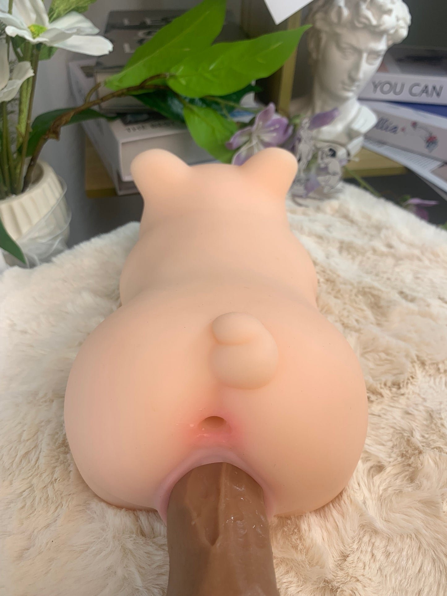 Kostenloser Versand | Schweineförmiger Masturbator für Männer – Zwei enge Kanäle für intensiveres Vergnügen